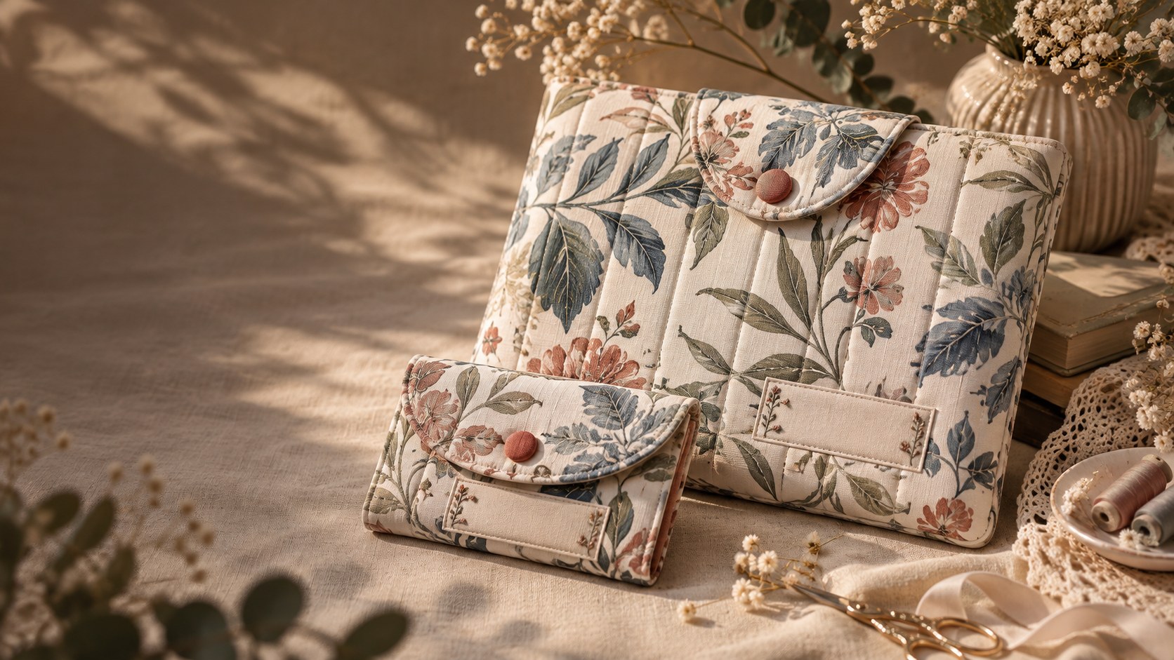 L’inspire Label el emeği kumaş çanta ve cüzdan tasarımları